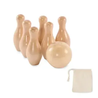 Mini pine wood bowling set - MO2434 (MOCN#40)